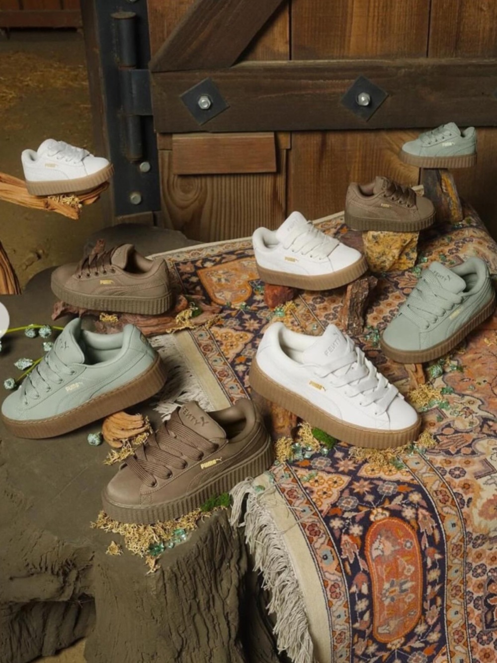 New IN BOX🌿Limited Edition🌿 Fenty puma fog green CREEPERS size 8.5 mens/women 10